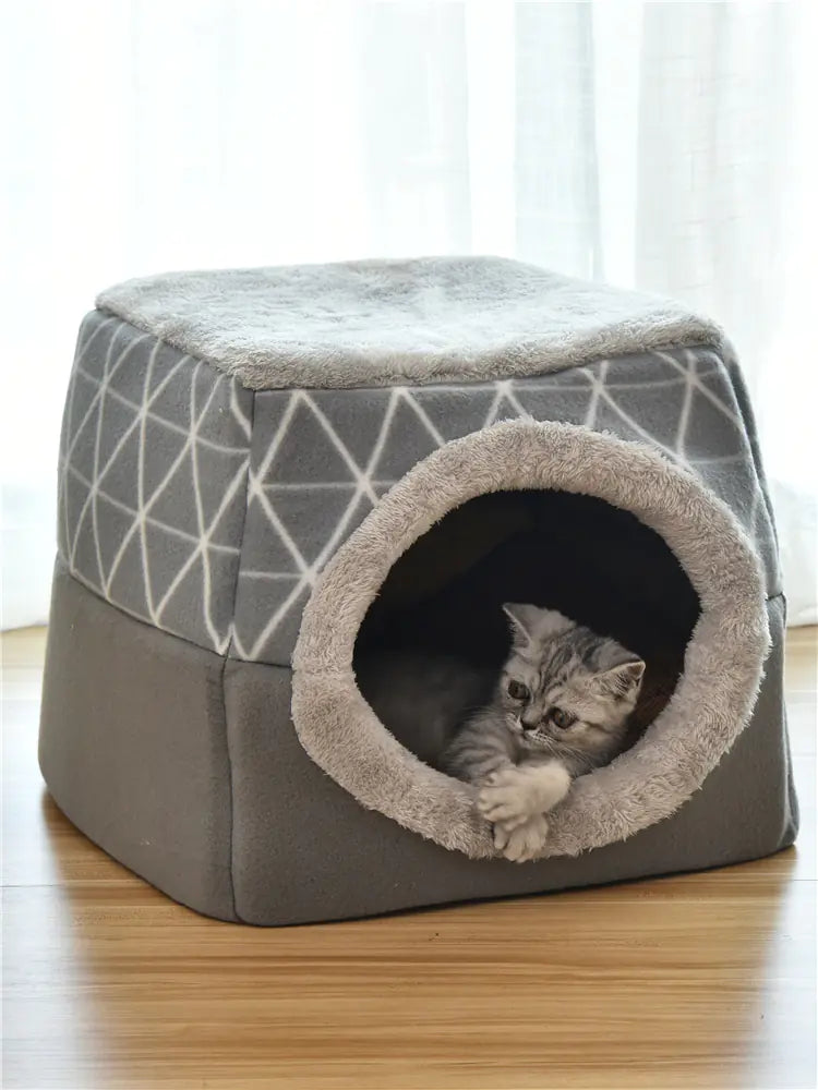 Pet Dog and Cat Bed Villa - Dual Use Space Capsule ActiNest
