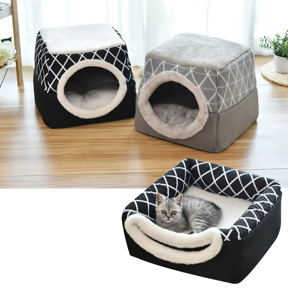 Pet Dog and Cat Bed Villa - Dual Use Space Capsule ActiNest